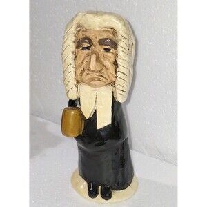 Vtg Chelsea Pottery English Barrister Judge Handmade Figure Original 6 5/8 ”